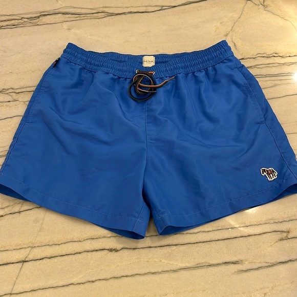 Paul Smith Blue Zebra Logo Swim Shorts - Picture 4 of 16